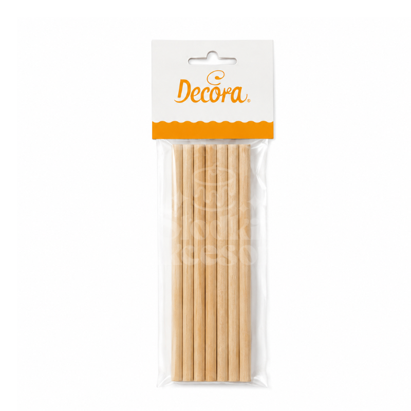 Wsporniki drewniane 16 cm, 12 szt - Decora