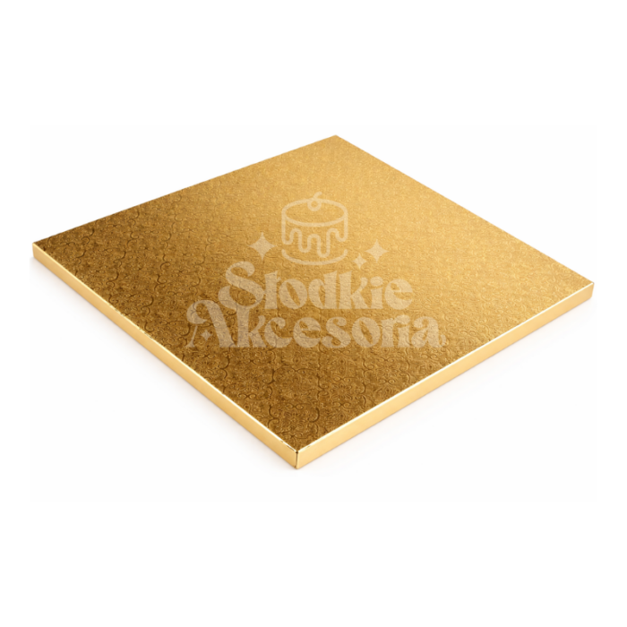 Podkład pod tort kwadratowy - złoty