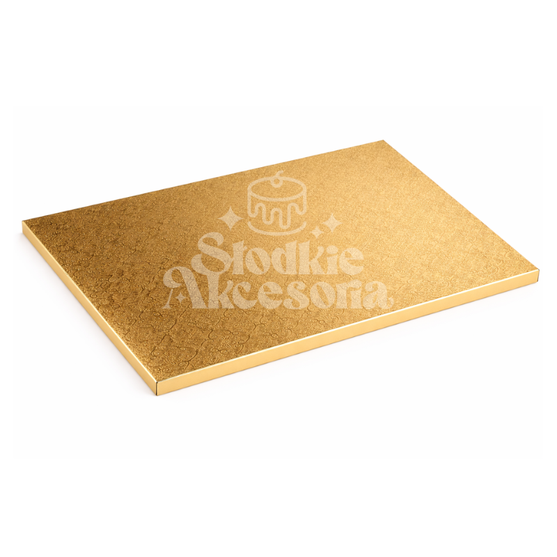 Podkład pod tort prostokątny - Złoty