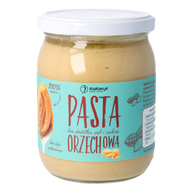 Masło orzechowe 100% 500g - KruKam