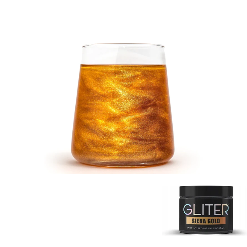 Złoty brokat do drinków, 10g - Słodki Bufet