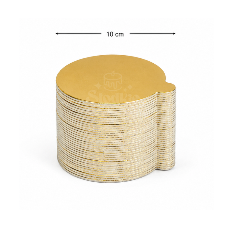 Bankietówki złote 10 cm – 50 szt. | Podkładki pod monoporcje