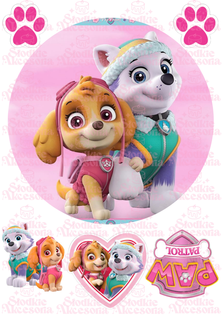 Opłatek na Tort Psi Patrol 3