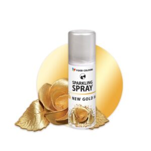 Złoty jadalny brokat w sprayu, 50 ml - Food Colours