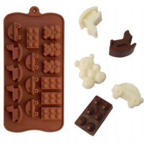Forma silikonowa do czekoladek klocki
