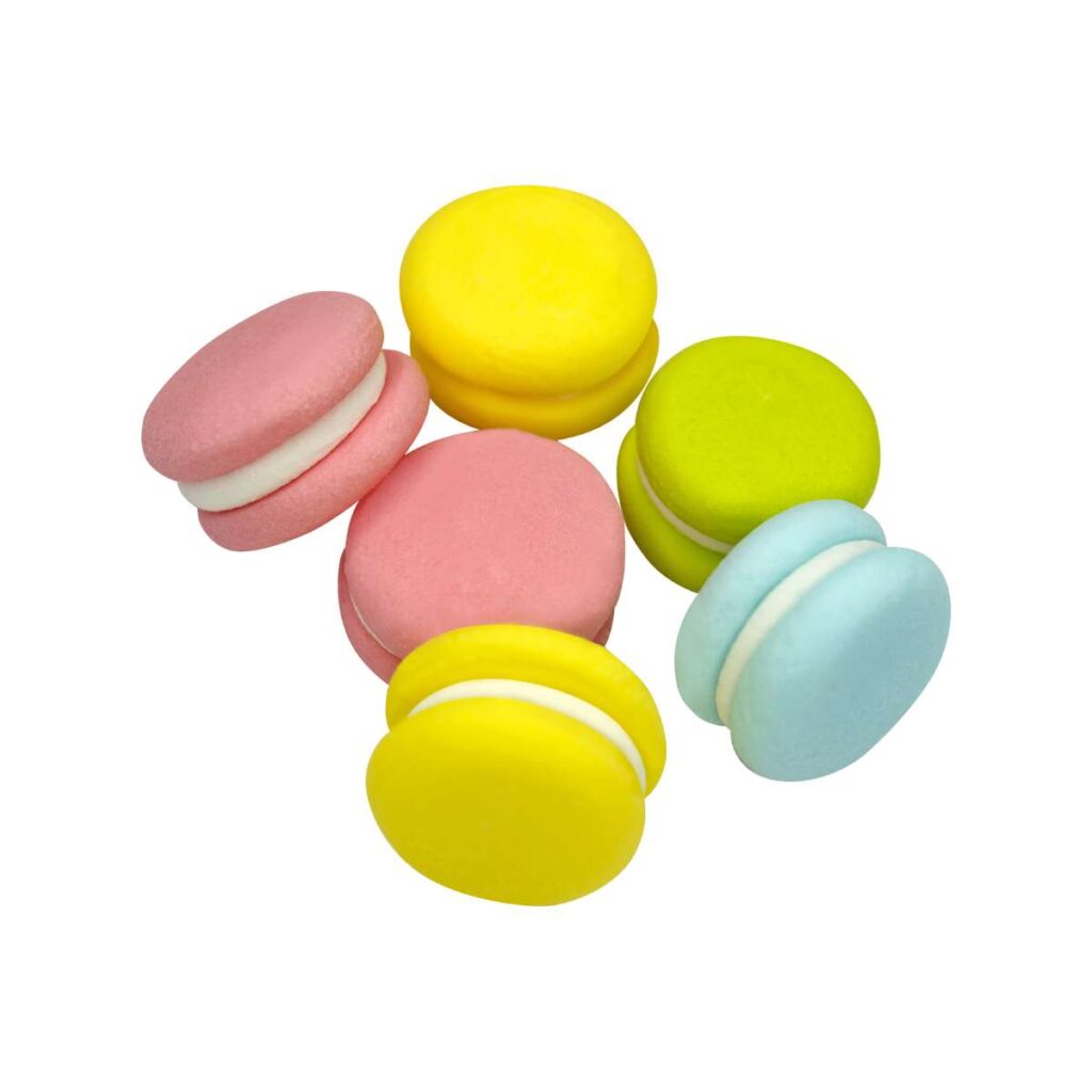 Pastelowe Makaroniki cukrowe, 6szt.