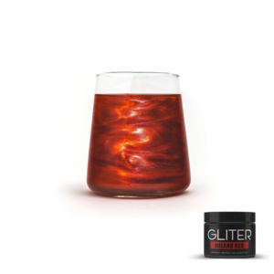 Czerwony brokat do drinków, 10g - Słodki Bufet