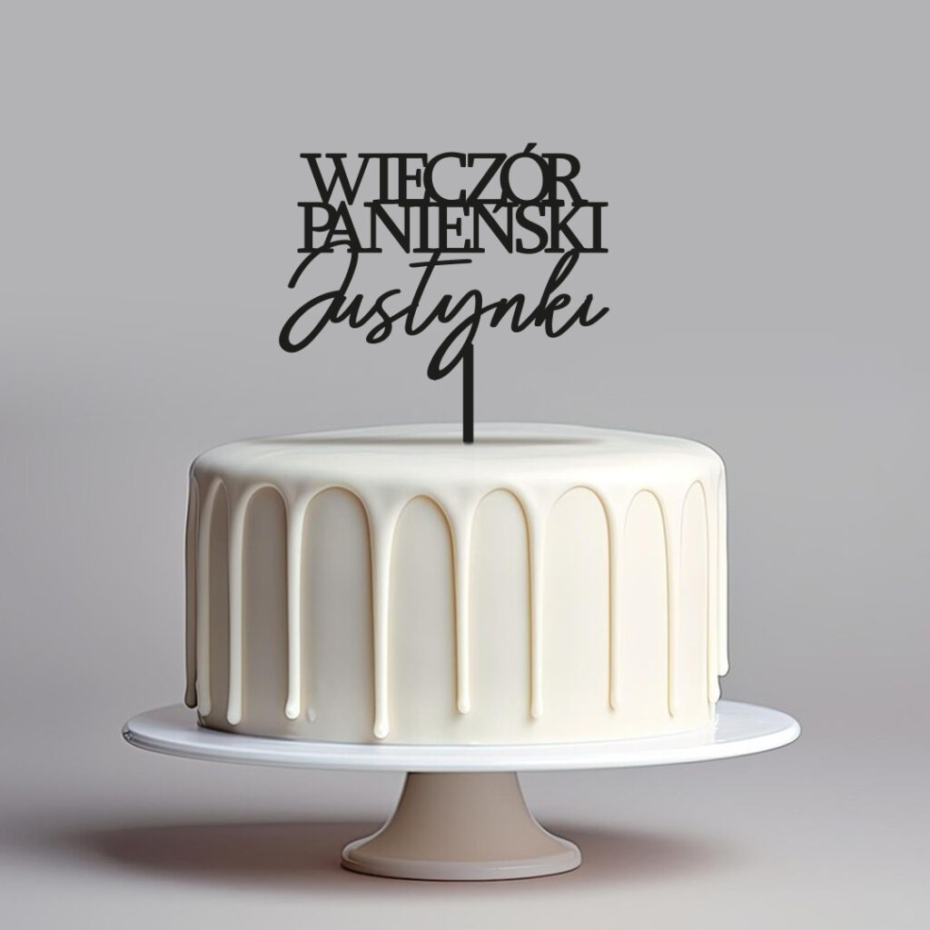 Topper Wieczór Panieński nowoczesny + imię