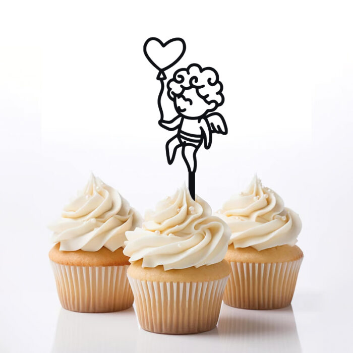 Topper walentynkowy aniołek