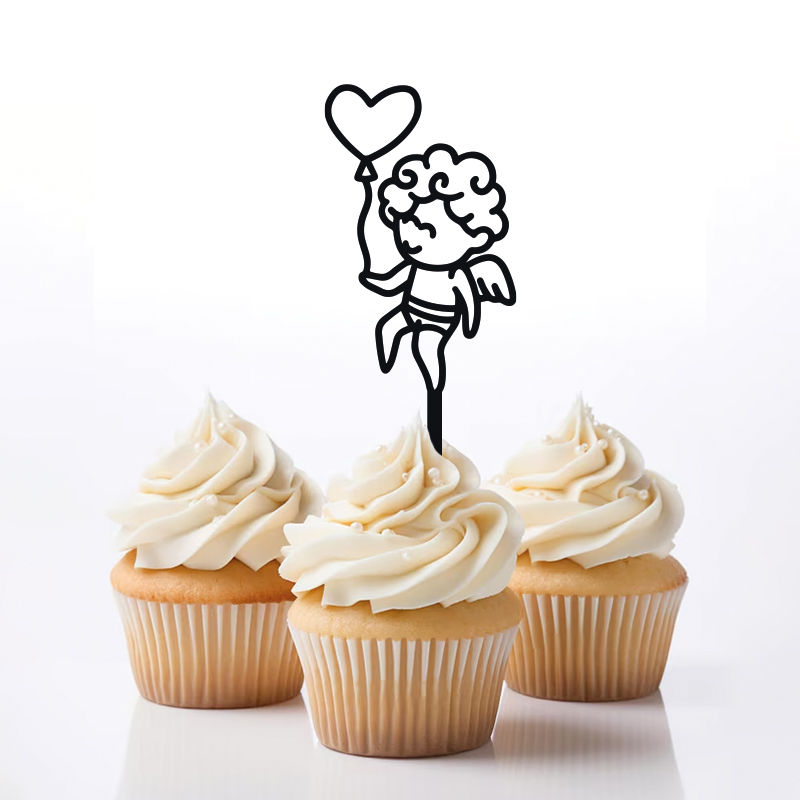 Topper walentynkowy aniołek