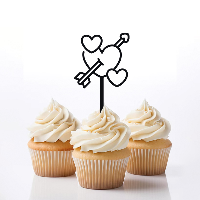 Topper walentynkowy Serduszka