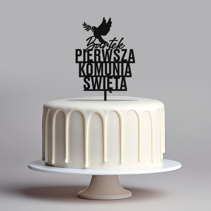 Topper personalizowany Pierwsza Komunia Święta