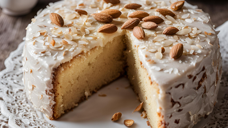 Kokosowo-Migdałowe Ciasto
