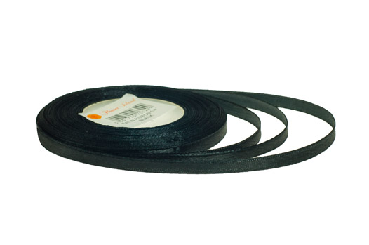 Czarna wstążka satynowa, do Lambeth Cake