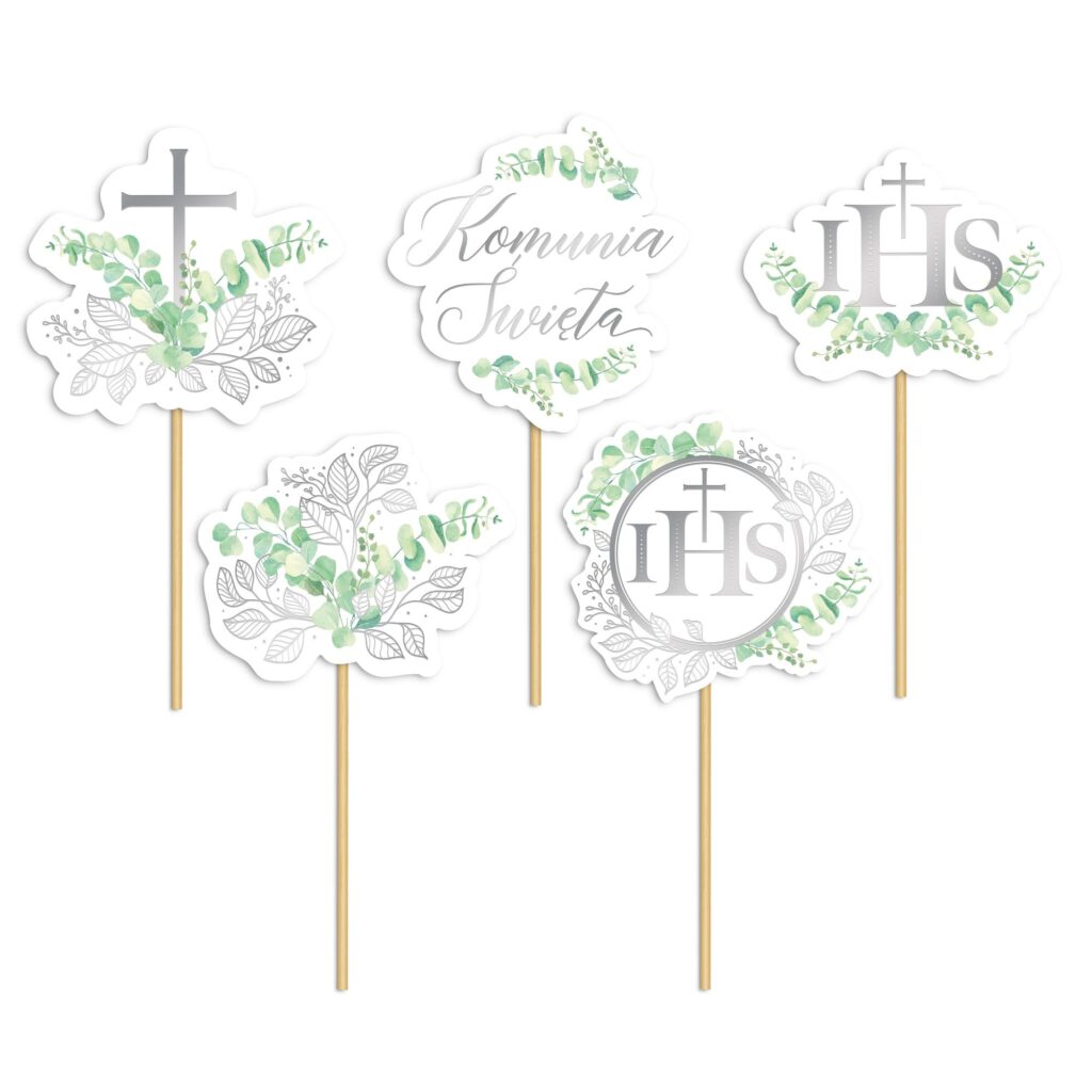 Pikery Pierwsza Komunia Święta, 5szt