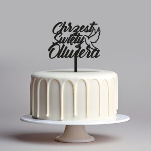 Topper Chrzest Święty z gołębiem, personalizowany