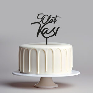 Topper na urodziny - minimalistyczny