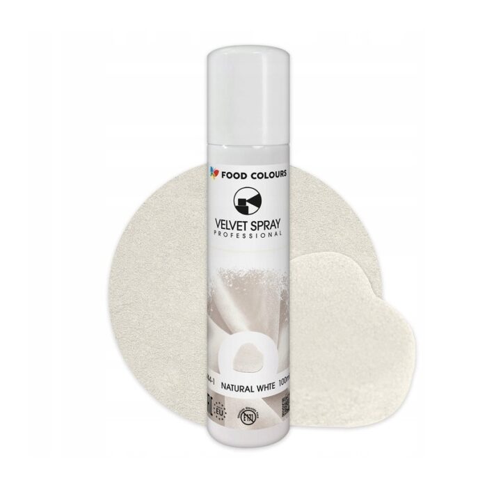 Zamsz w sprayu Natural White 100 ml – Food Colours