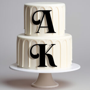 Dekor Ślubny Litery – Elegancka Ozdoba z Inicjałami