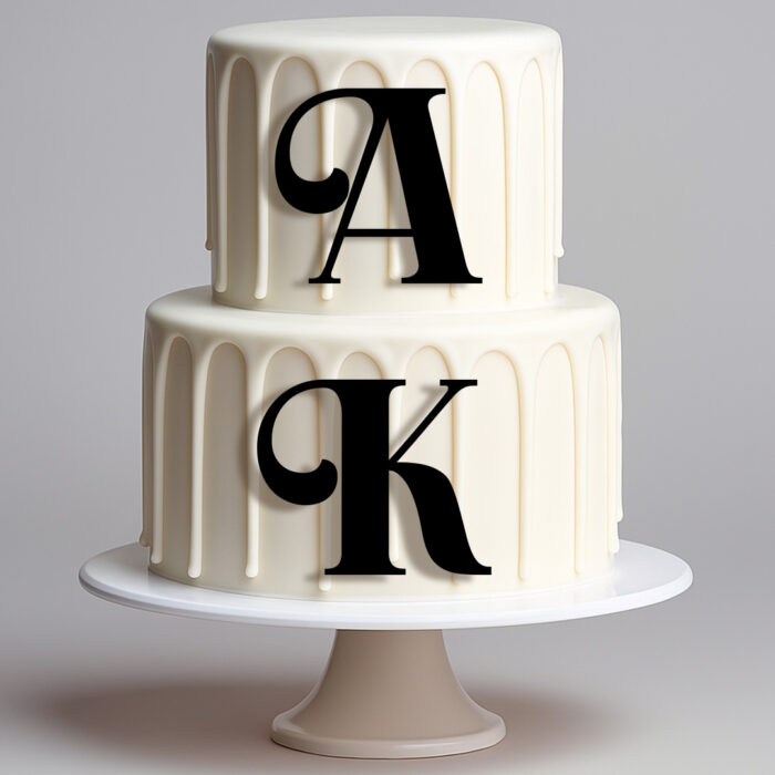 Dekor Ślubny Litery – Elegancka Ozdoba z Inicjałami