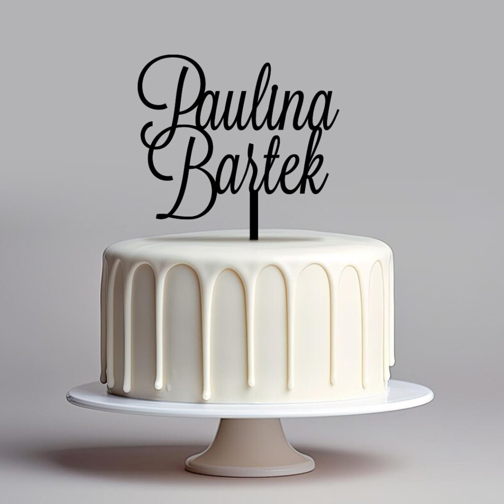 Topper Ślubny Imiona