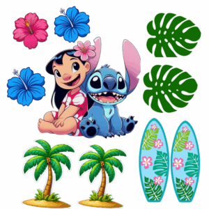 Wydruk na Tort Lili i Stich (1)