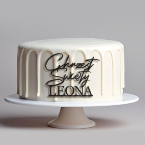 Dekor personalizowany Chrzest Święty prosty