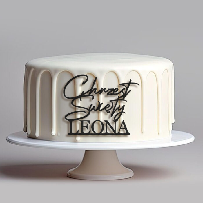 Dekor personalizowany Chrzest Święty prosty