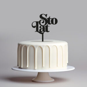 Topper Sto Lat, pionowy - Słodkie Akcesoria