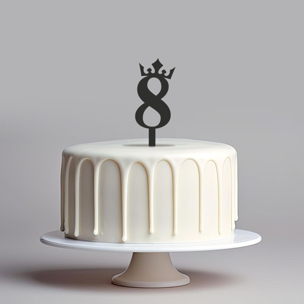 Topper liczba z koroną