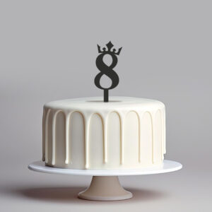 Topper liczba z koroną