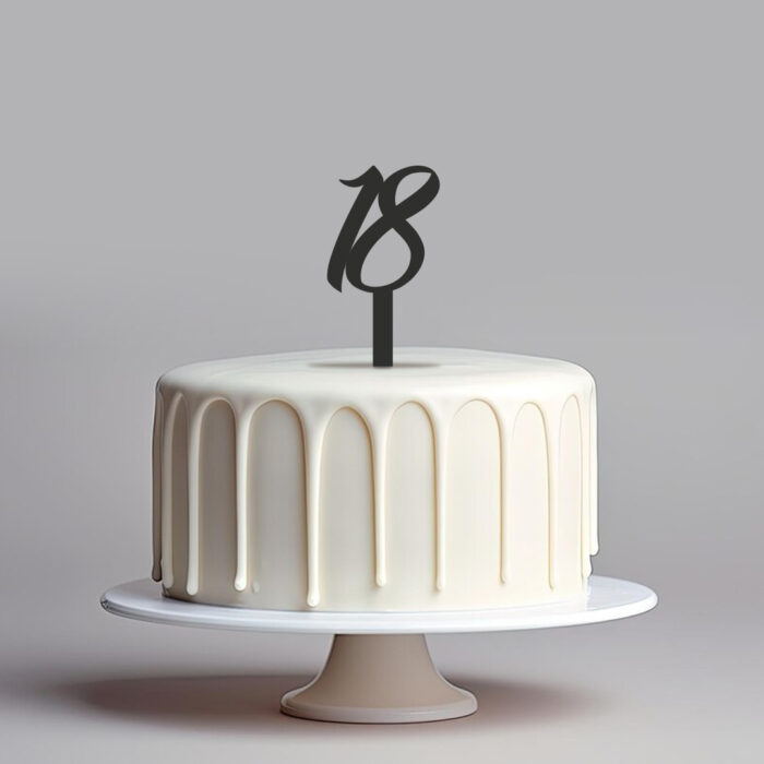 Topper liczba - kursywa