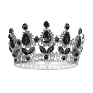 Czarna Korona na tort,10 cm - PartyPal