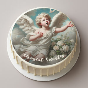 Opłatek na tort na Chrzest