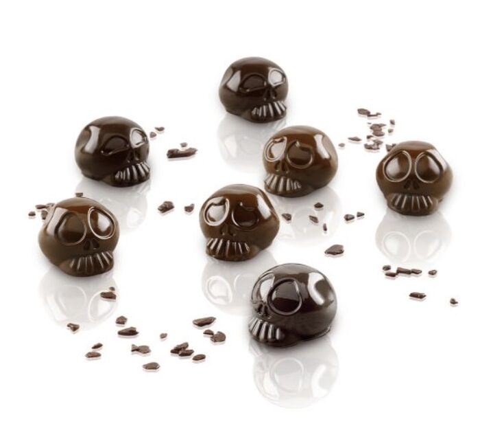 Forma do czekoladek czaszki - Silikomart