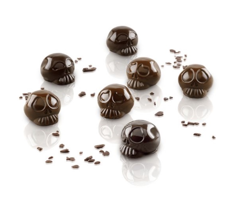 Forma do czekoladek czaszki - Silikomart