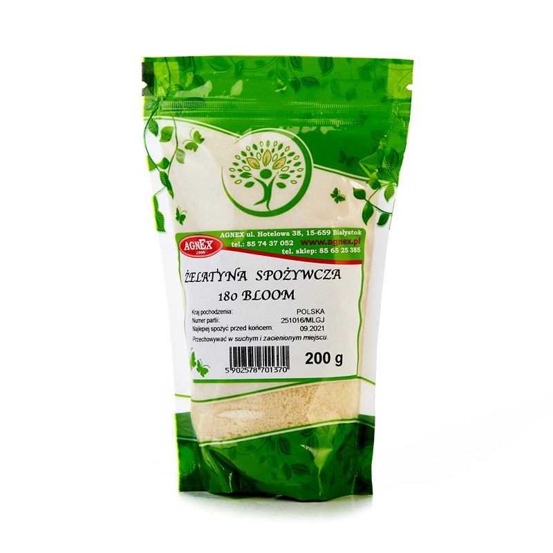 Żelatyna 180 Bloom, 200g