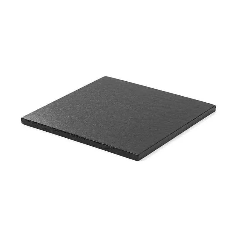 Czarny Kwadratowy podkład pod tort