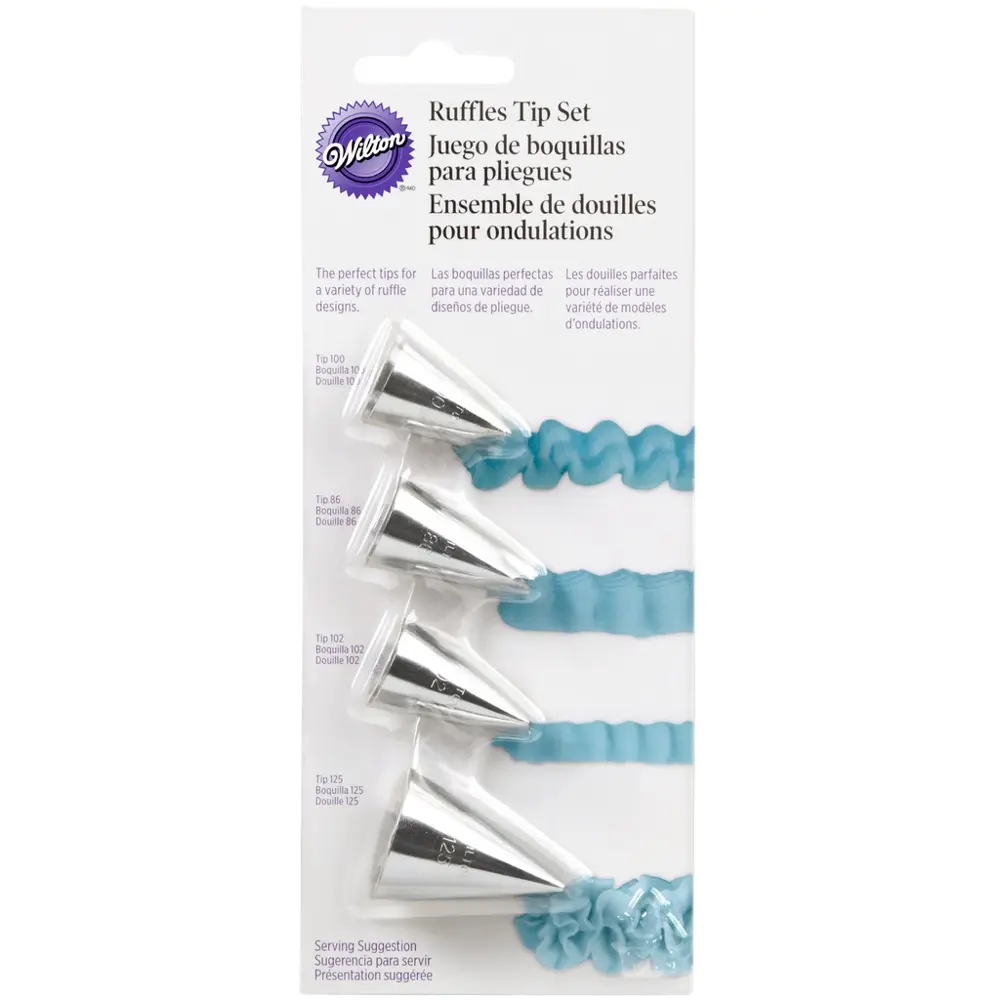 estaw tylek do lambeh cake #86 #100 #102 #125, 4szt - Wilton