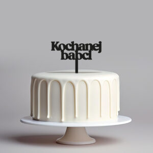 Topper na tort Kochanej Babci