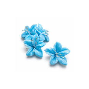 Kwiat gwiezdny pył niebieski mały śr. 4 cm 5szt