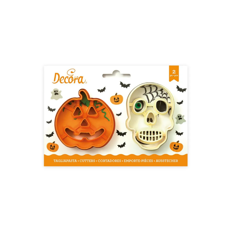 Foremki do ciastek Dynia i Czaszka, 2 szt - Decora